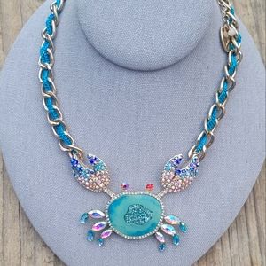 RARE Betsey Johnson Crab Necklace 🦀